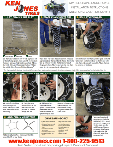 Tire Chain Installation Instructions Resource Library Ken Jones Tires